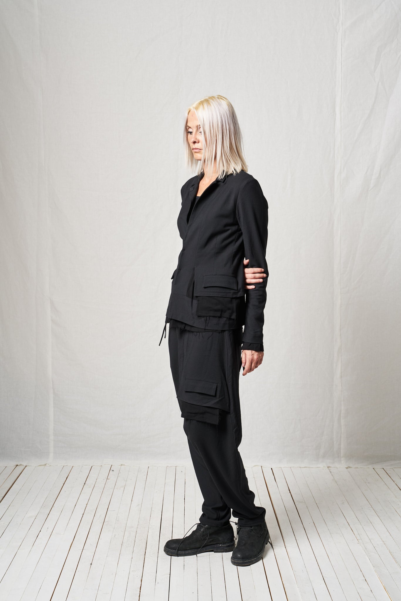 Deconstructed Jacket_Viscose Wool Mix