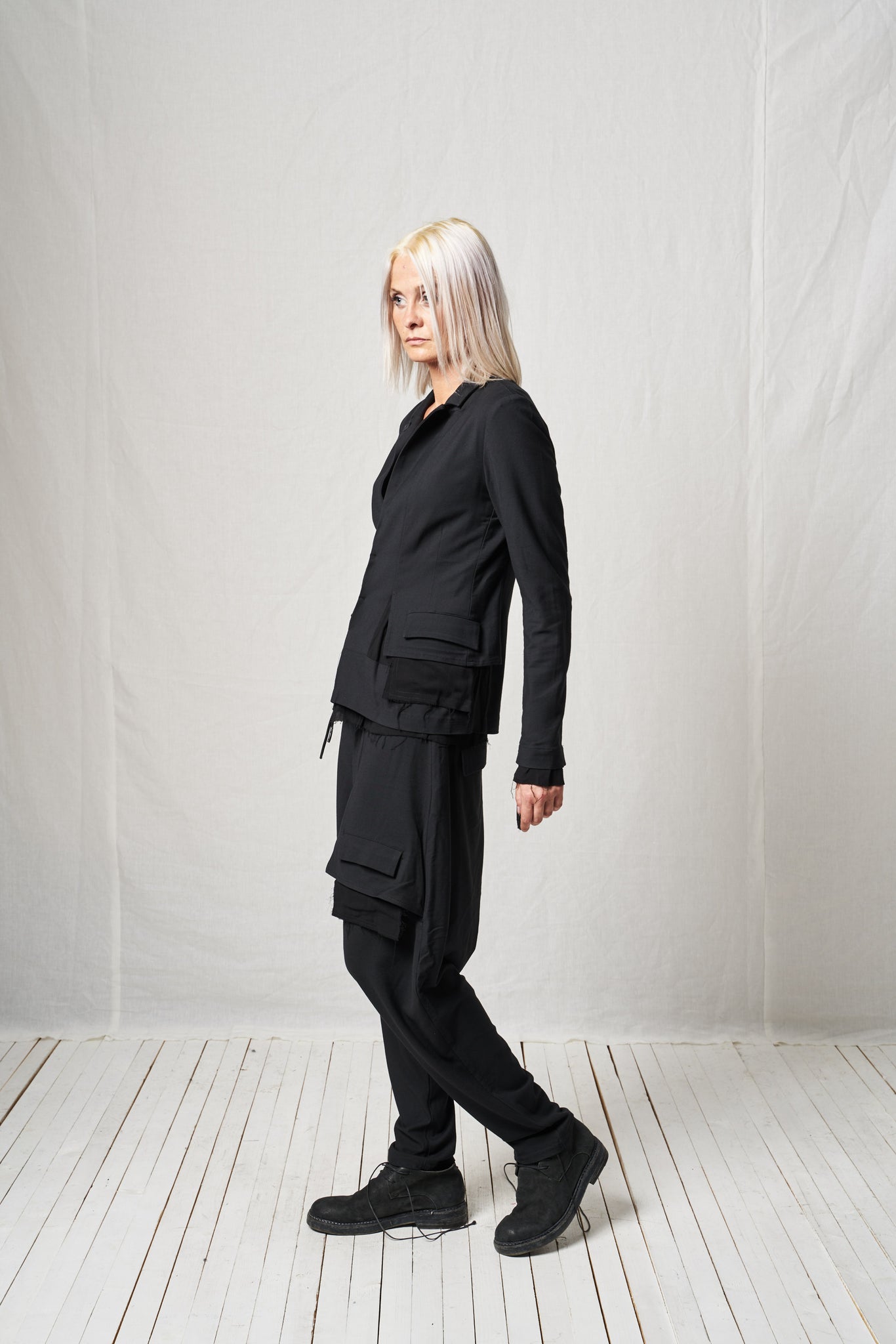 Deconstructed Jacket_Viscose Wool Mix