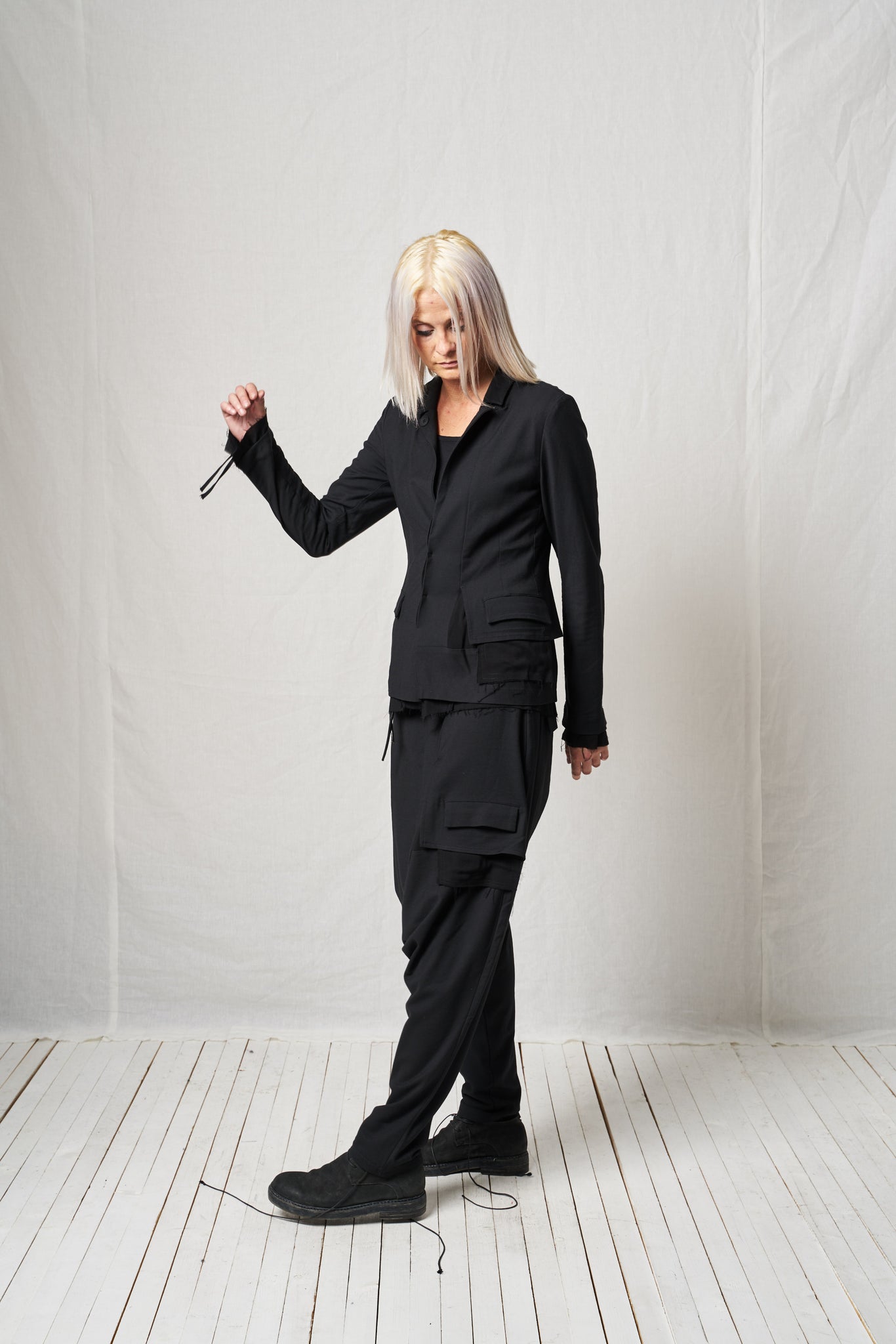 Deconstructed Jacket_Viscose Wool Mix