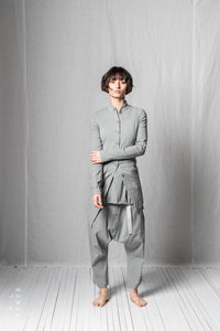 Diagonal Penguin Coat_Super Stretch