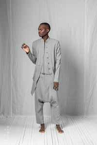 Diagonal Penguin Coat_Super Stretch