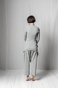 Diagonal Penguin Coat_Super Stretch