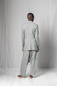 Diagonal Penguin Coat_Super Stretch