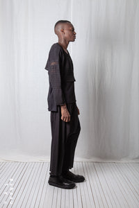 Disarranged Cropped Pullover_Linen Cotton