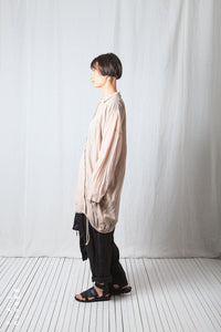 Distorted Oversize Shirt_Sheer Cotton Voile