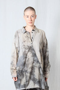 Distorted Oversize Shirt_Sheer Cotton Voile