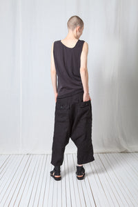 Double Belted Trousers_Linen