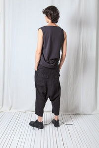 Double Belted Trousers_Linen