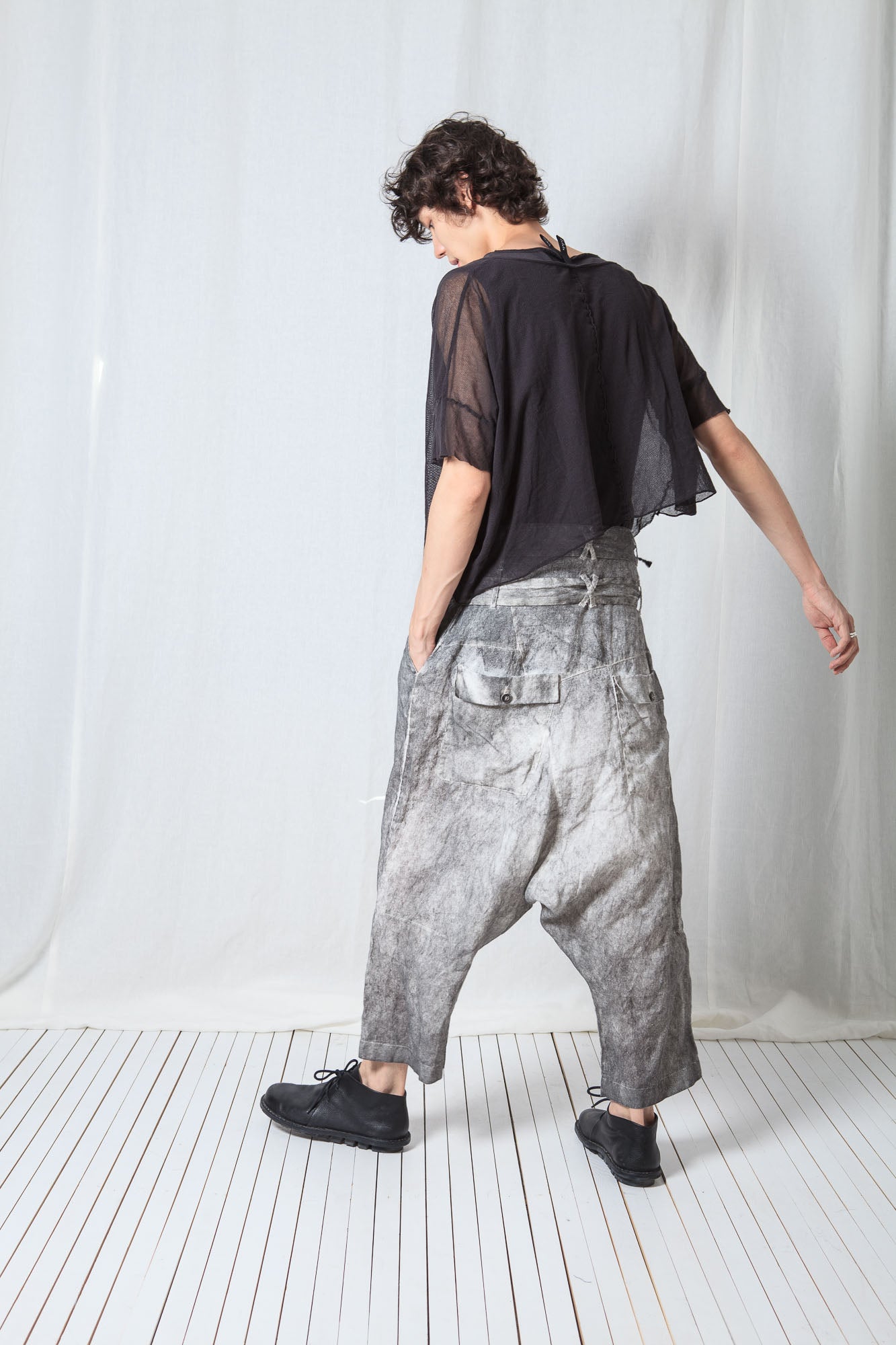 Double Belted Trousers_Linen