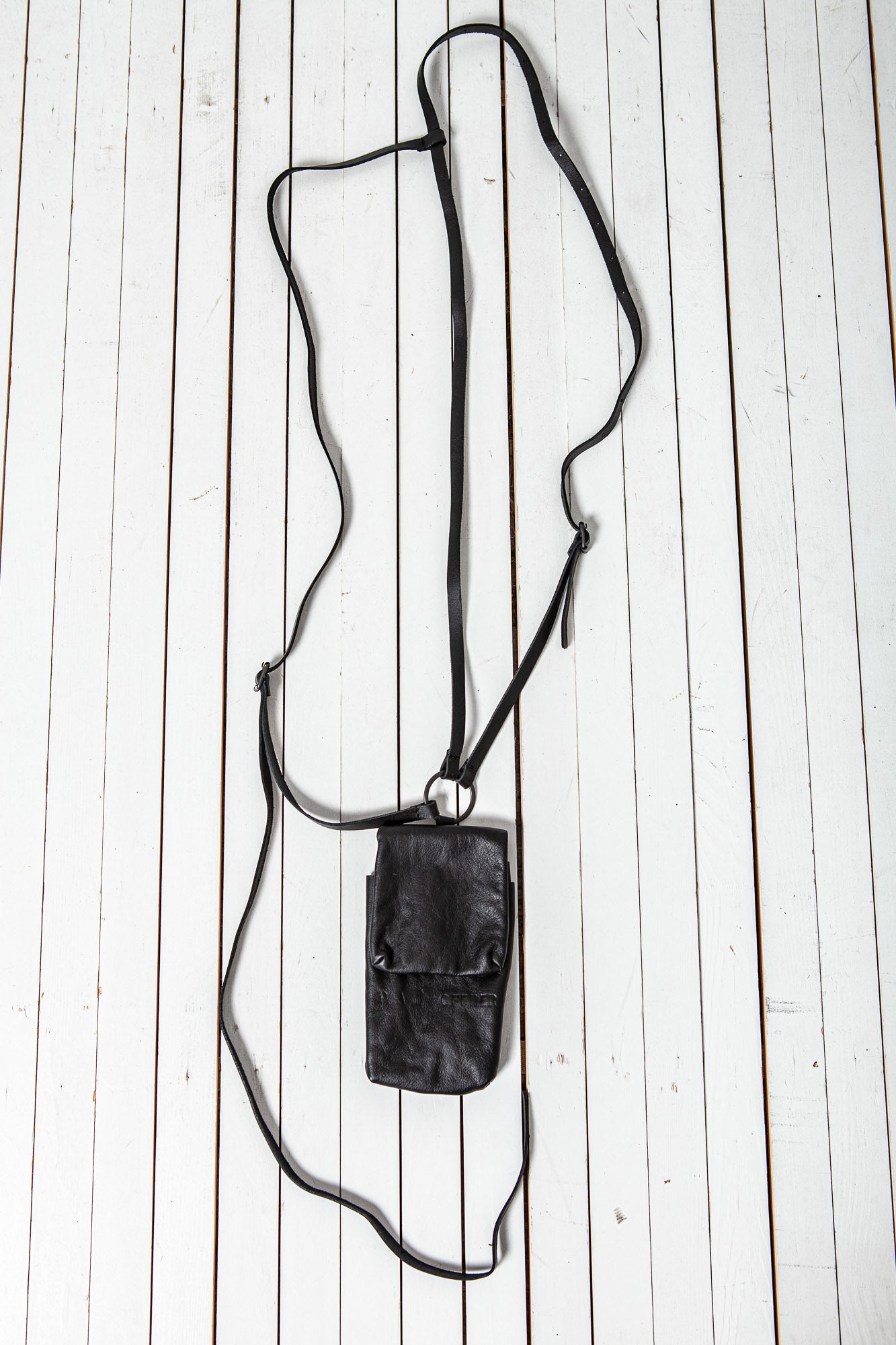 Double Strapped Mobile Bag_Leather