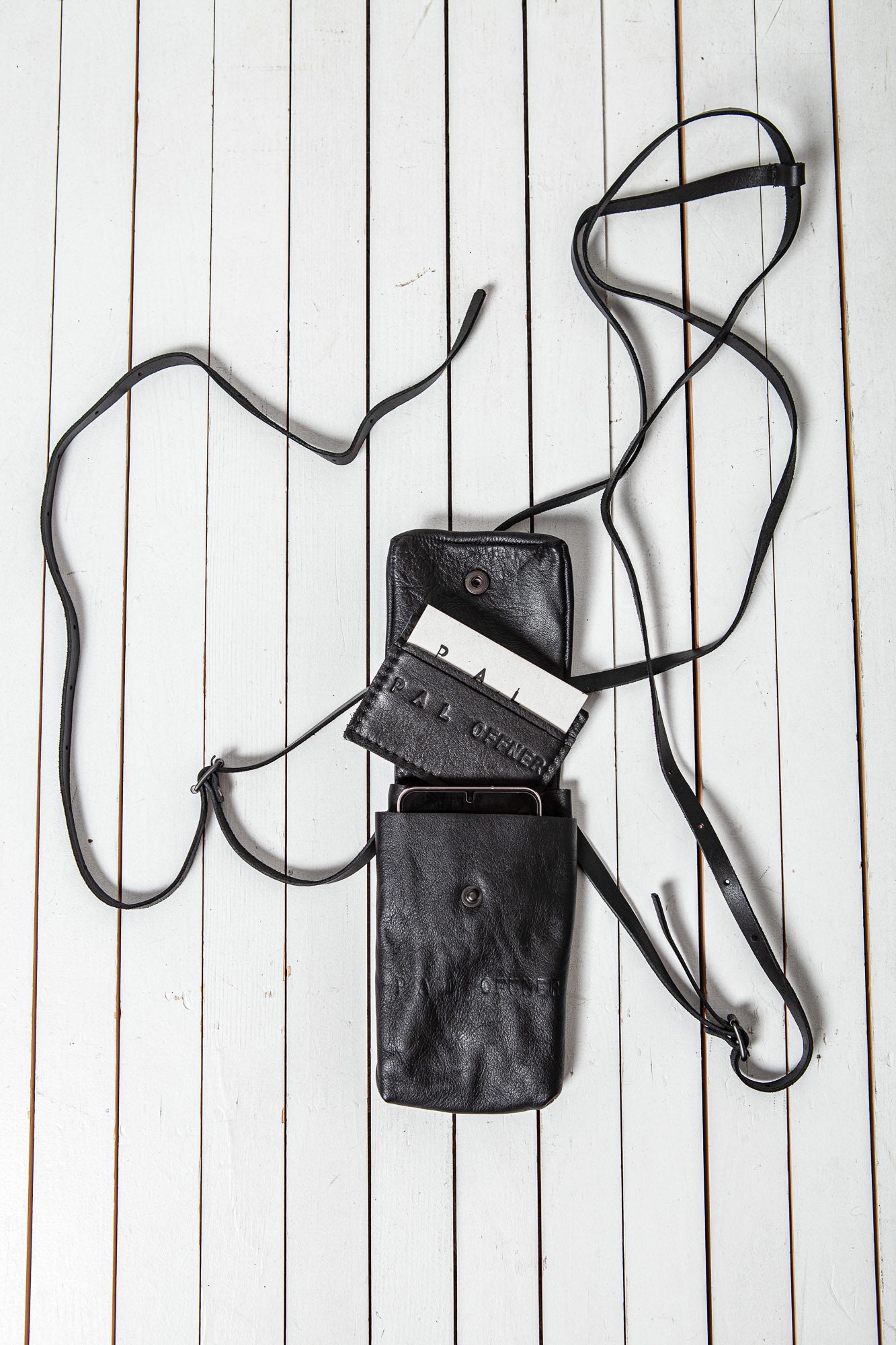 Double Strapped Mobile Bag_Leather