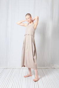 Double Tank Balloon Dress_Cotton Jersey