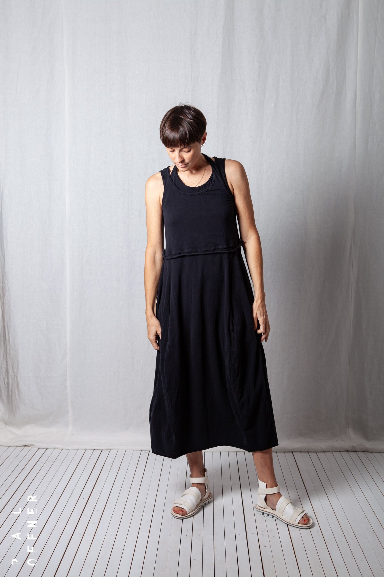 Double Tank Balloon Dress_Cotton Jersey