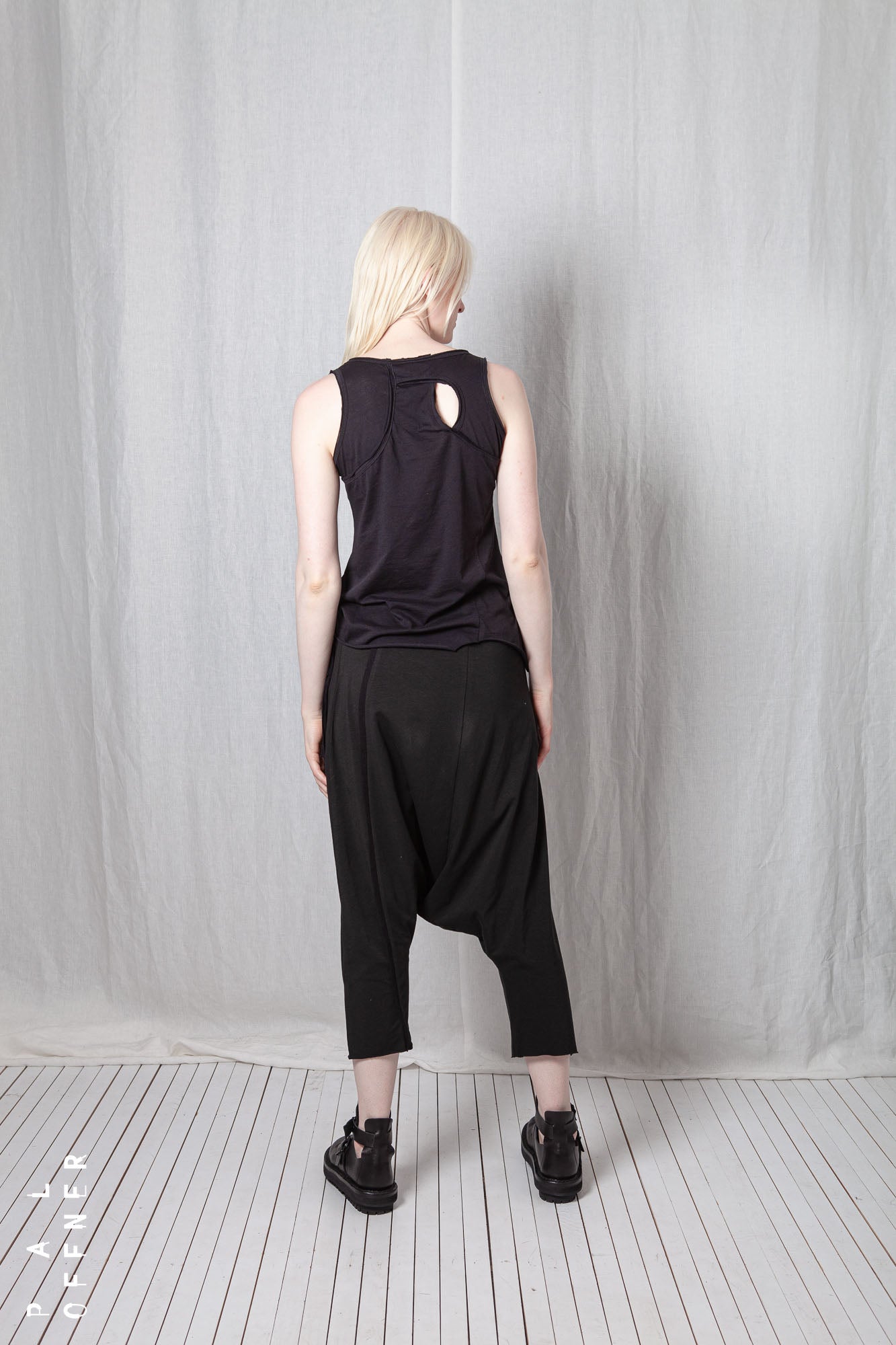 Drop Crotch Pull-On Trousers_Organic Cotton Jersey