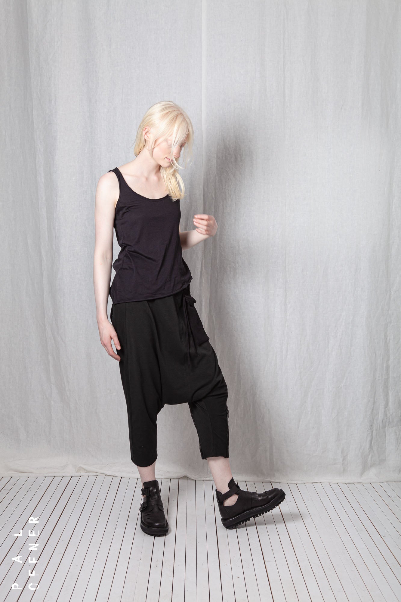 Drop Crotch Pull-On Trousers_Organic Cotton Jersey
