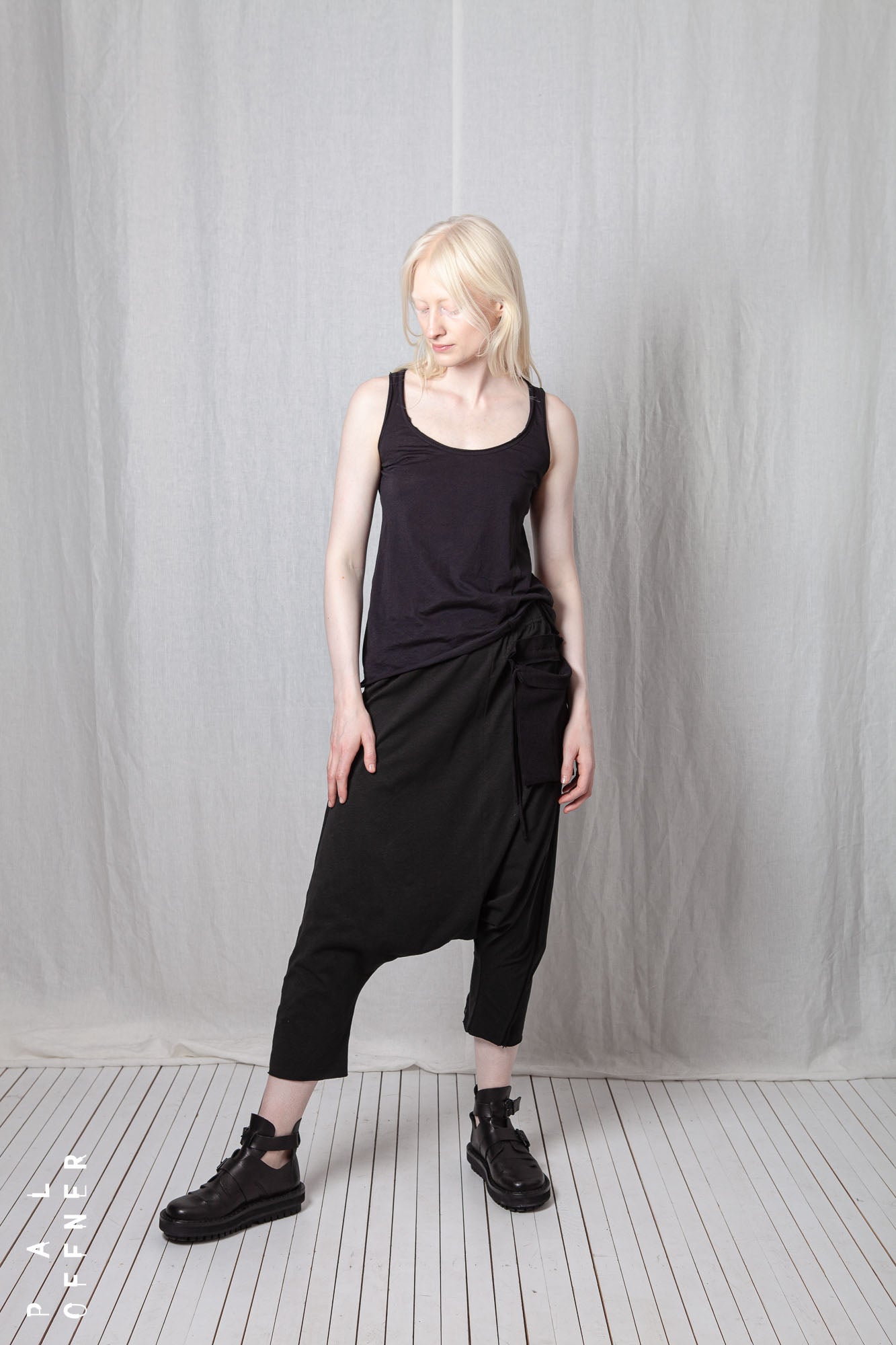 Drop Crotch Pull-On Trousers_Organic Cotton Jersey