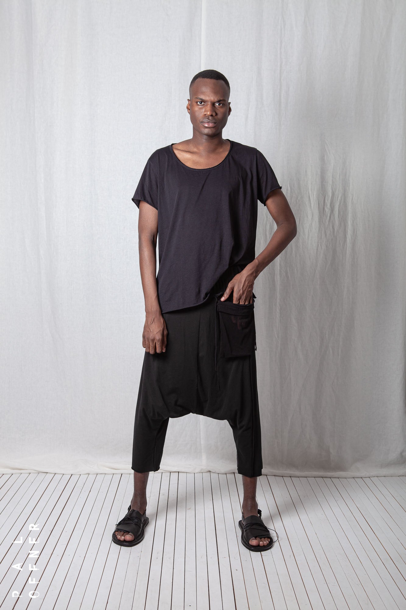 Drop Crotch Pull-On Trousers_Organic Cotton Jersey