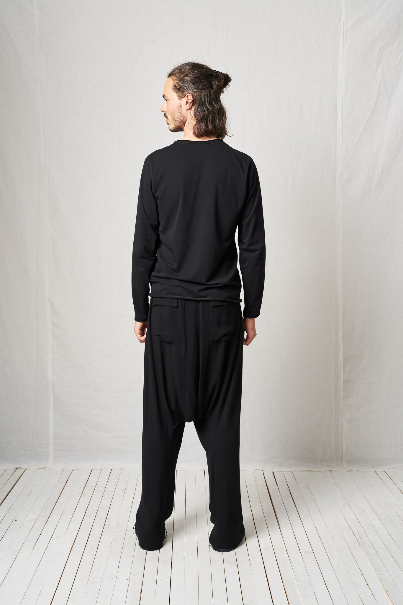 Drop Trousers_Crepe Georgette