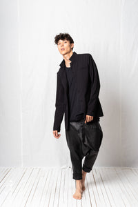 Extreme Low Trousers_Leather