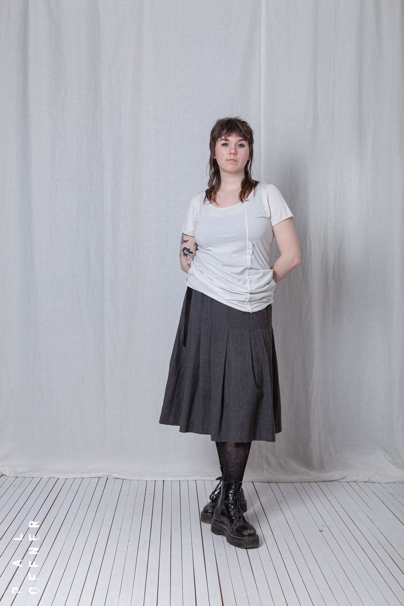 Fitted Long T-Shirt_Cotton Jersey+Poplin