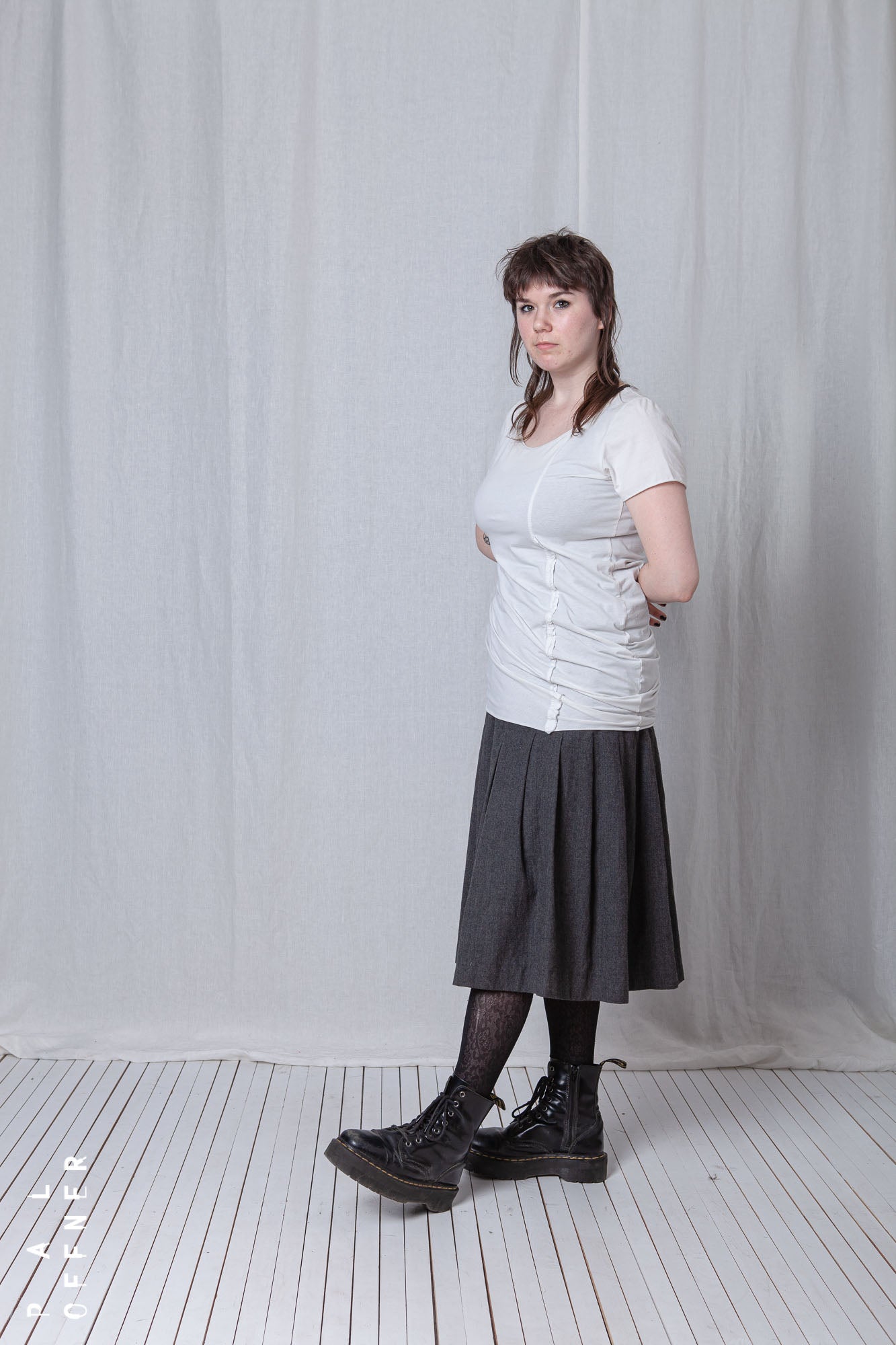 Fitted Long T-Shirt_Cotton Jersey+Poplin