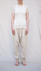 Fitted Long T-shirt_Organic Cotton Mesh