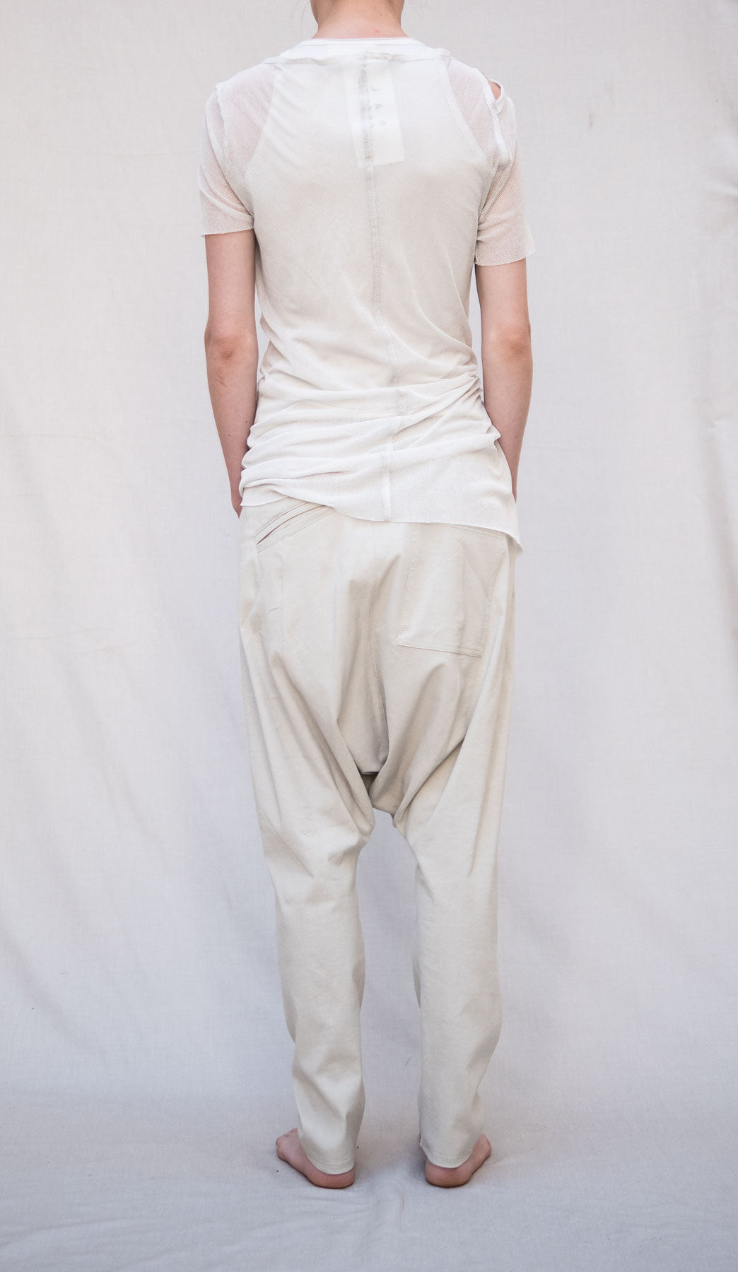 Fitted Long T-shirt_Organic Cotton Mesh