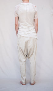 Fitted Long T-shirt_Organic Cotton Mesh