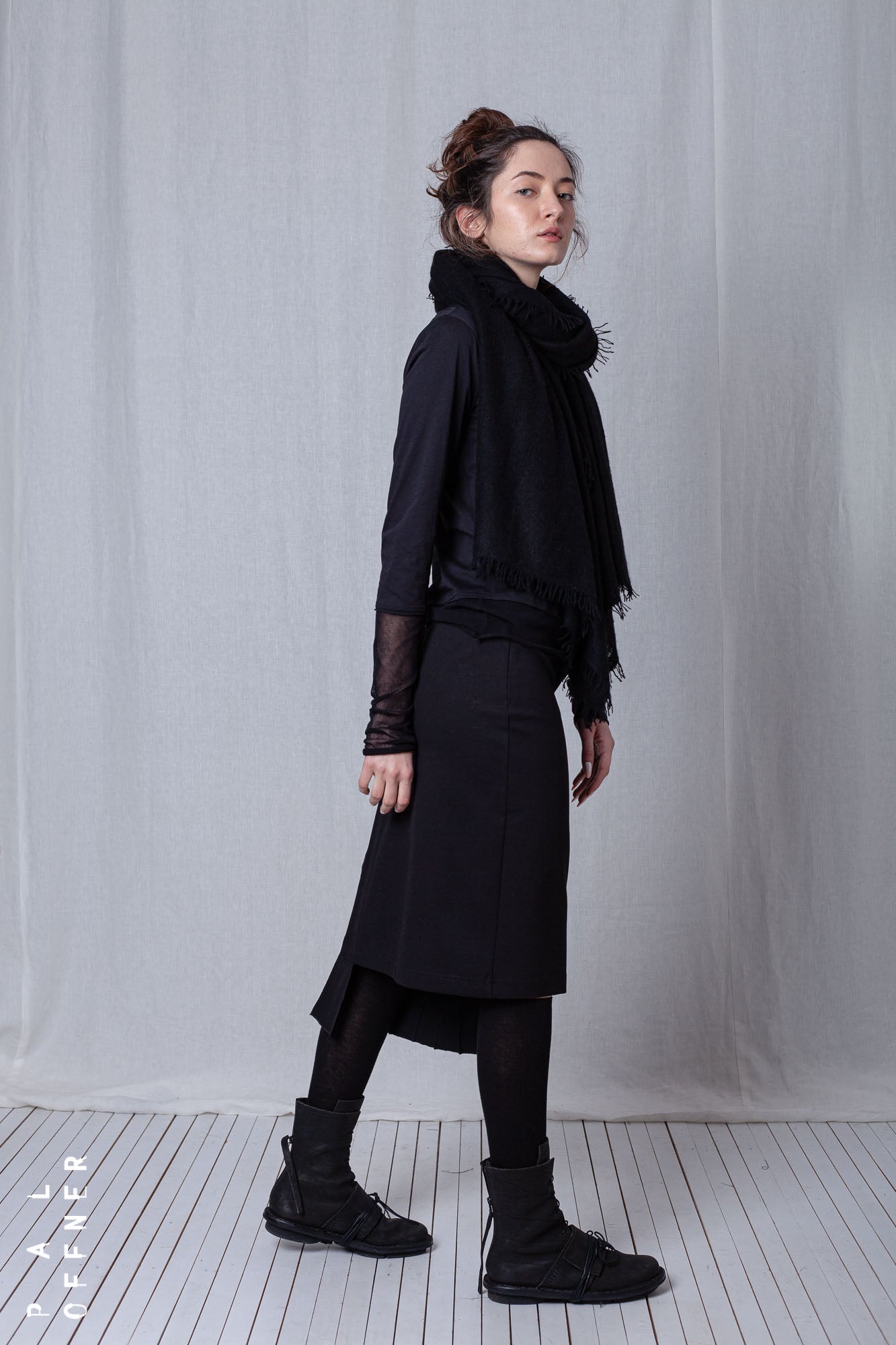 Fold Skirt_Luxury Bi-Stretch Tricot