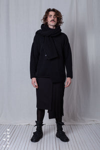 Fold Skirt_Luxury Bi-Stretch Tricot
