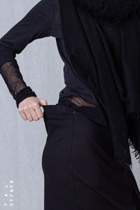 Fold Skirt_Luxury Bi-Stretch Tricot