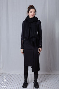 Fold Skirt_Luxury Bi-Stretch Tricot