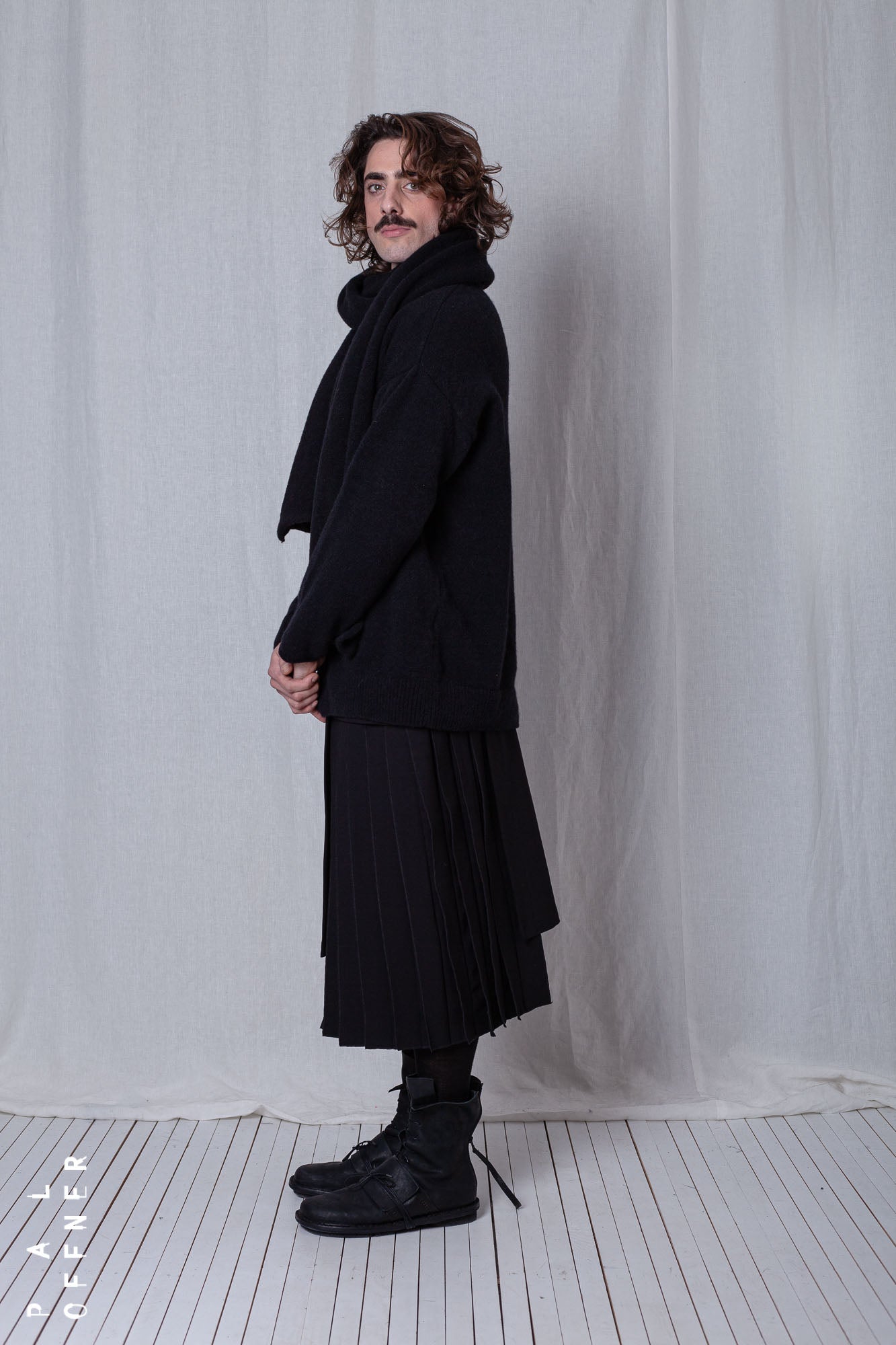 Fold Skirt_Luxury Bi-Stretch Tricot