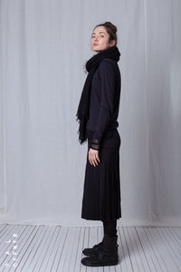 Fold Skirt_Luxury Bi-Stretch Tricot