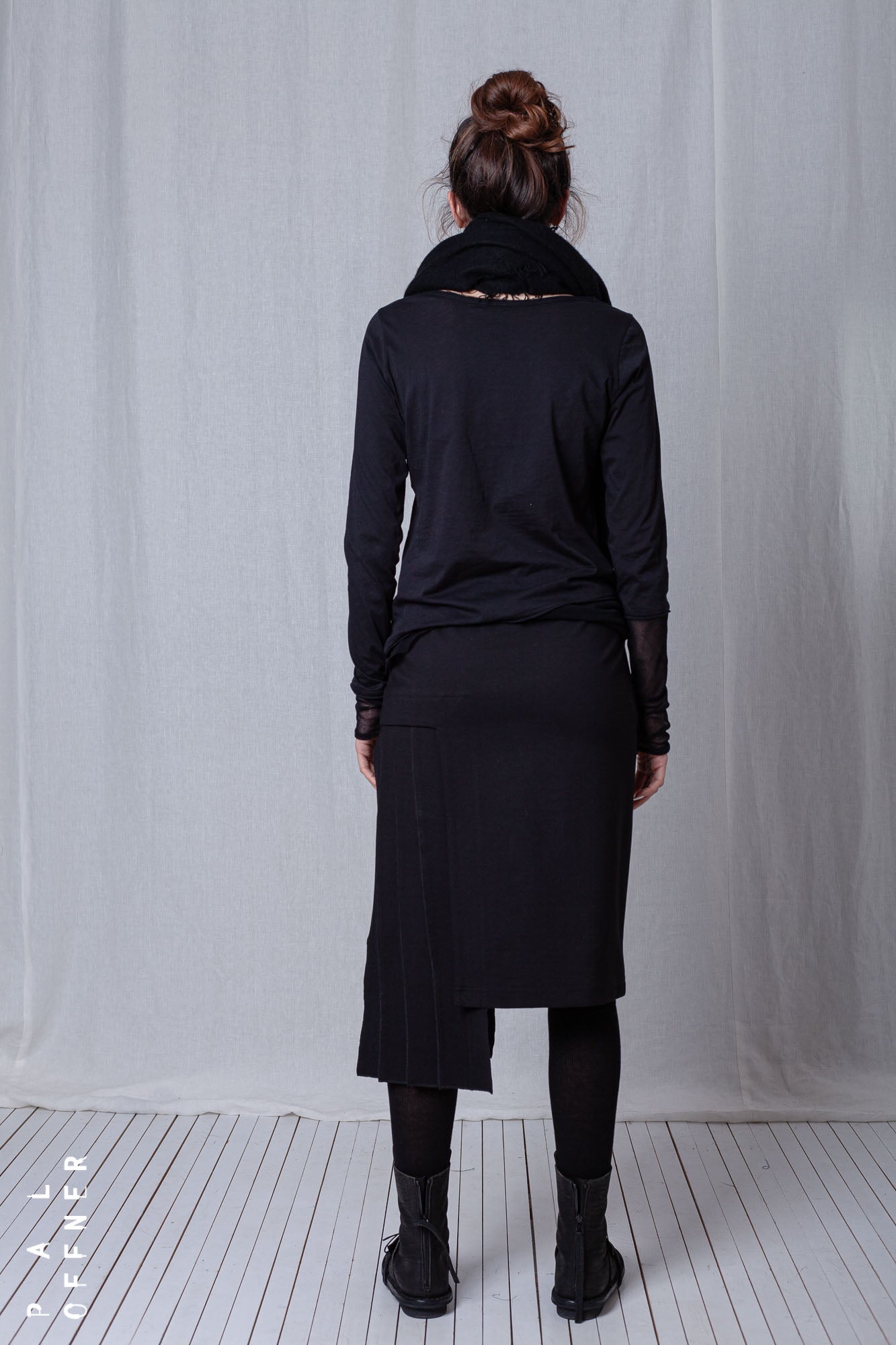 Fold Skirt_Luxury Bi-Stretch Tricot