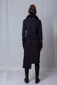 Fold Skirt_Luxury Bi-Stretch Tricot