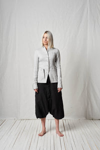 Garcon Style Jacket_High Stretch Linen Mix