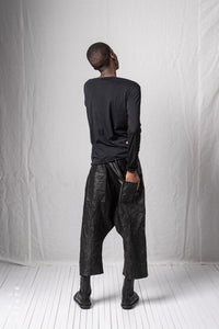 Hang Loose Trousers Extra Long_Leather