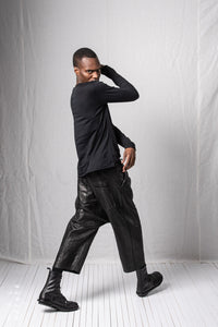 Hang Loose Trousers Extra Long_Leather