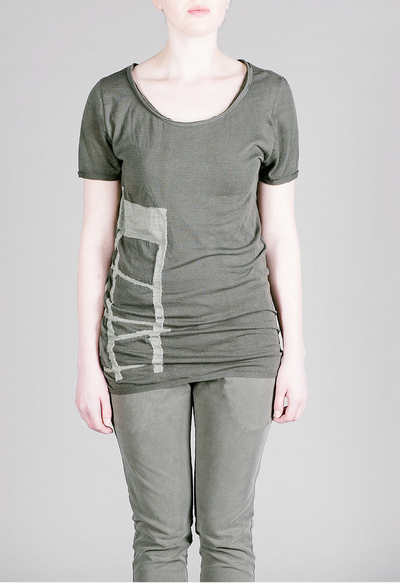 Intarsia T-Shirt_Light Knit
