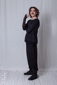 Layered Longsleeve_Organic Cotton Jersey+Mesh