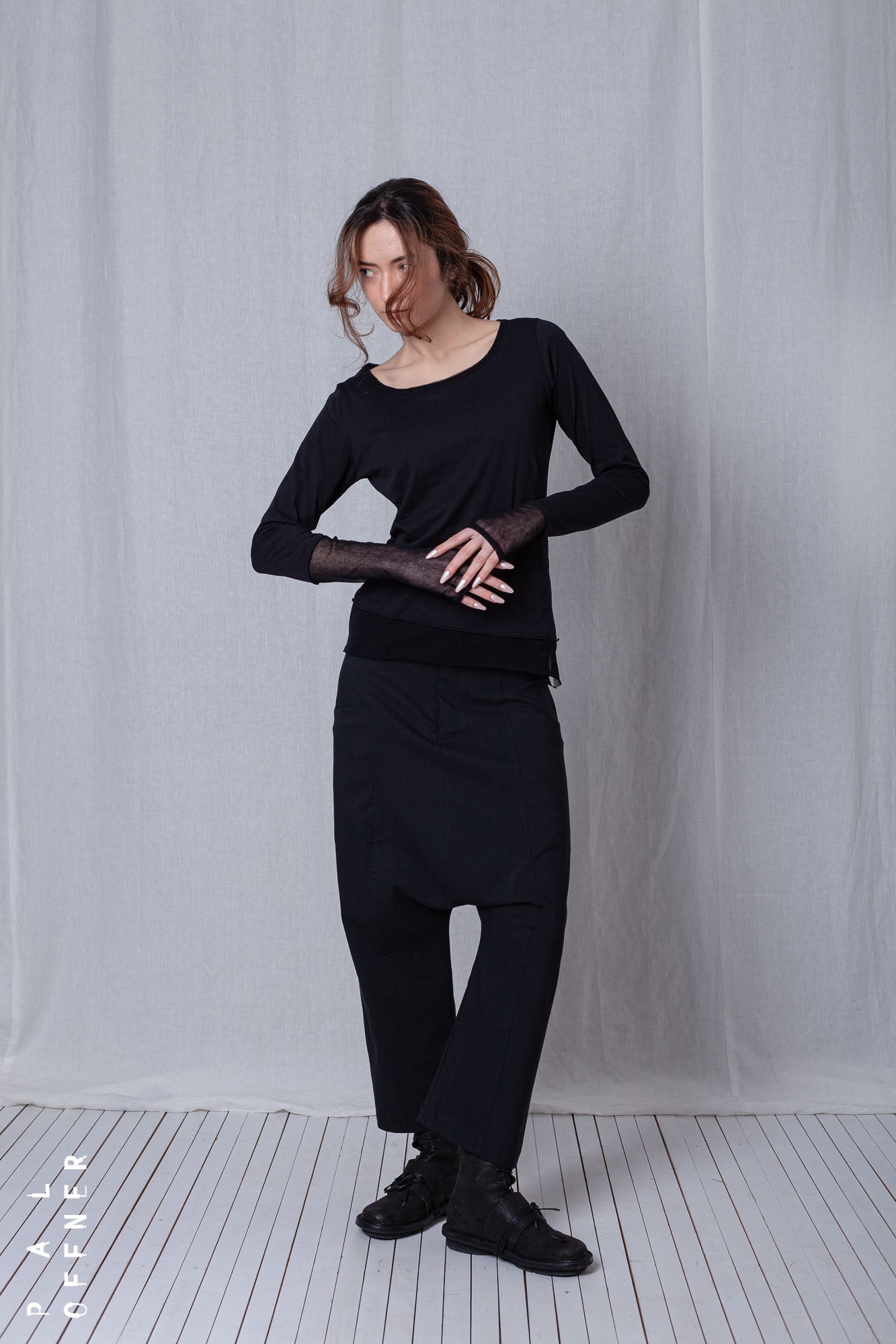 Layered Longsleeve_Organic Cotton Jersey+Mesh