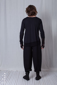 Layered Longsleeve_Organic Cotton Jersey+Mesh