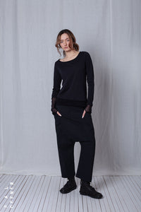 Layered Longsleeve_Organic Cotton Jersey+Mesh