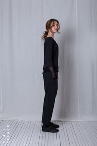 Layered Longsleeve_Organic Cotton Jersey+Mesh