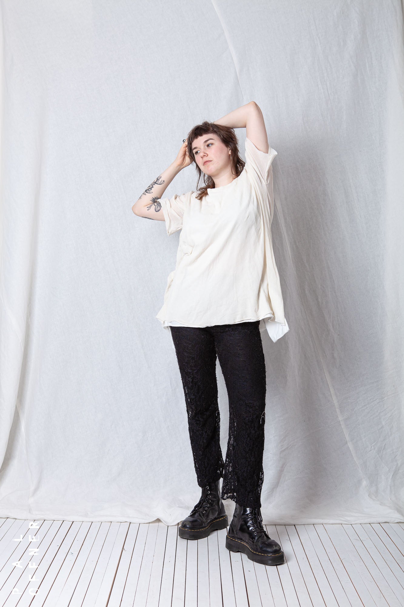 Layered One Size T-Tunic_Mesh + Jersey