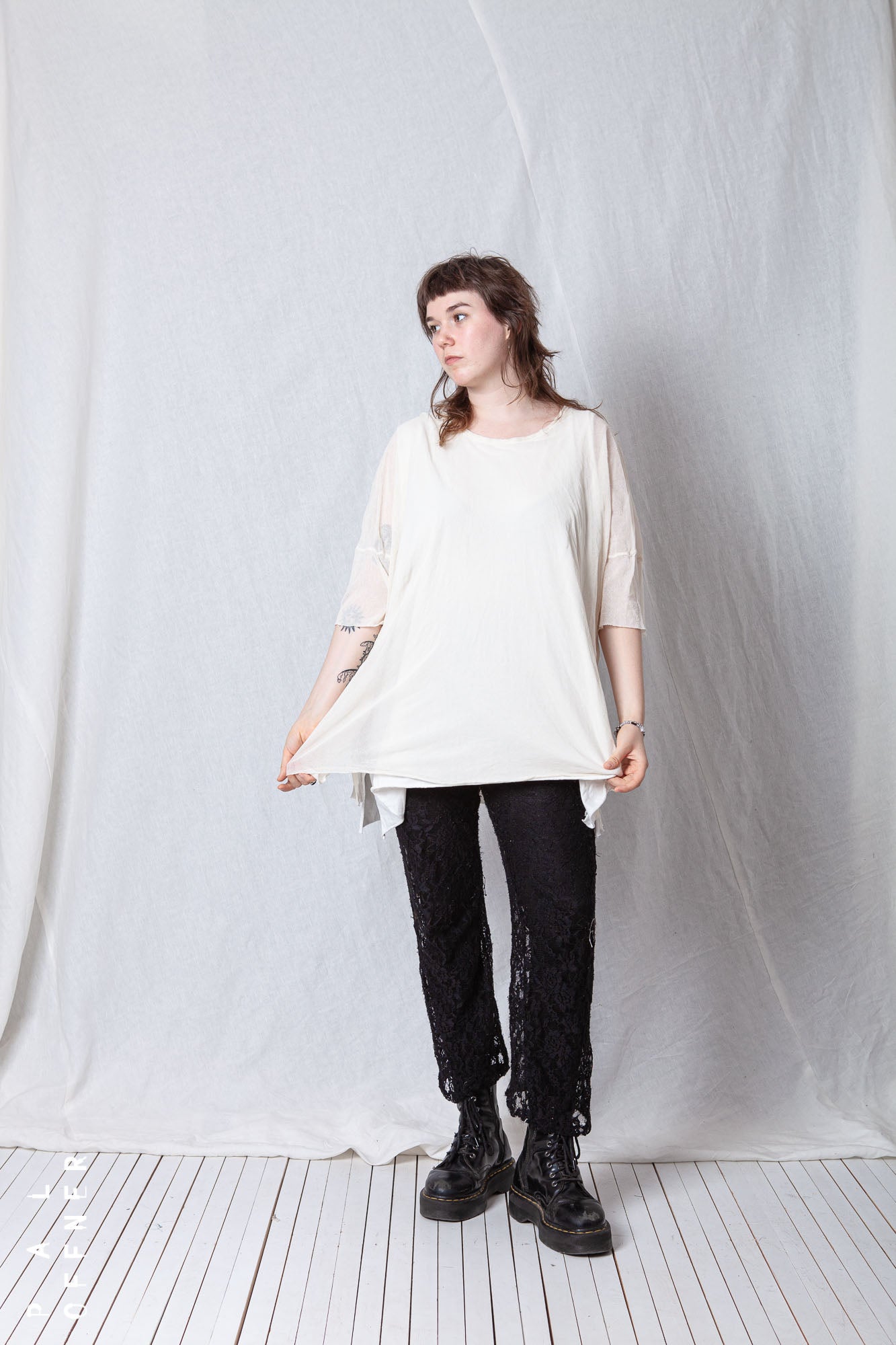Layered One Size T-Tunic_Mesh + Jersey