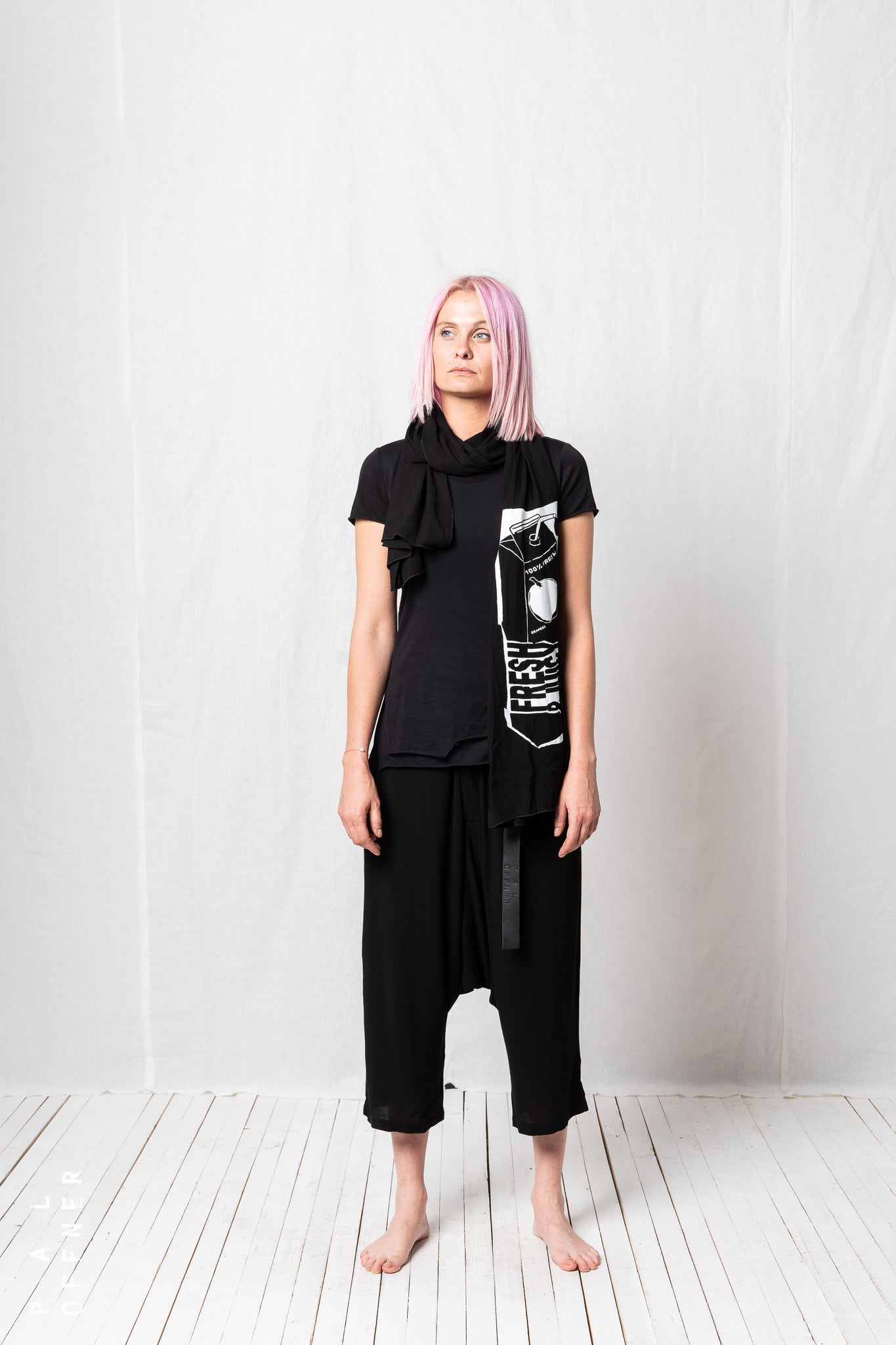 Light Hang Loose Trousers_Crepe Georgette