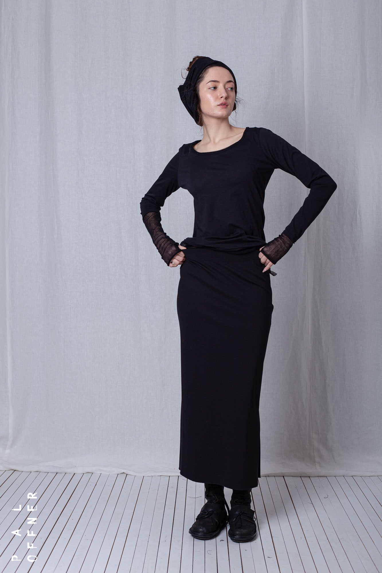 Long Skirt_Luxury Bi-Stretch Tricot