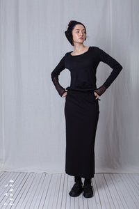 Long Skirt_Luxury Bi-Stretch Tricot